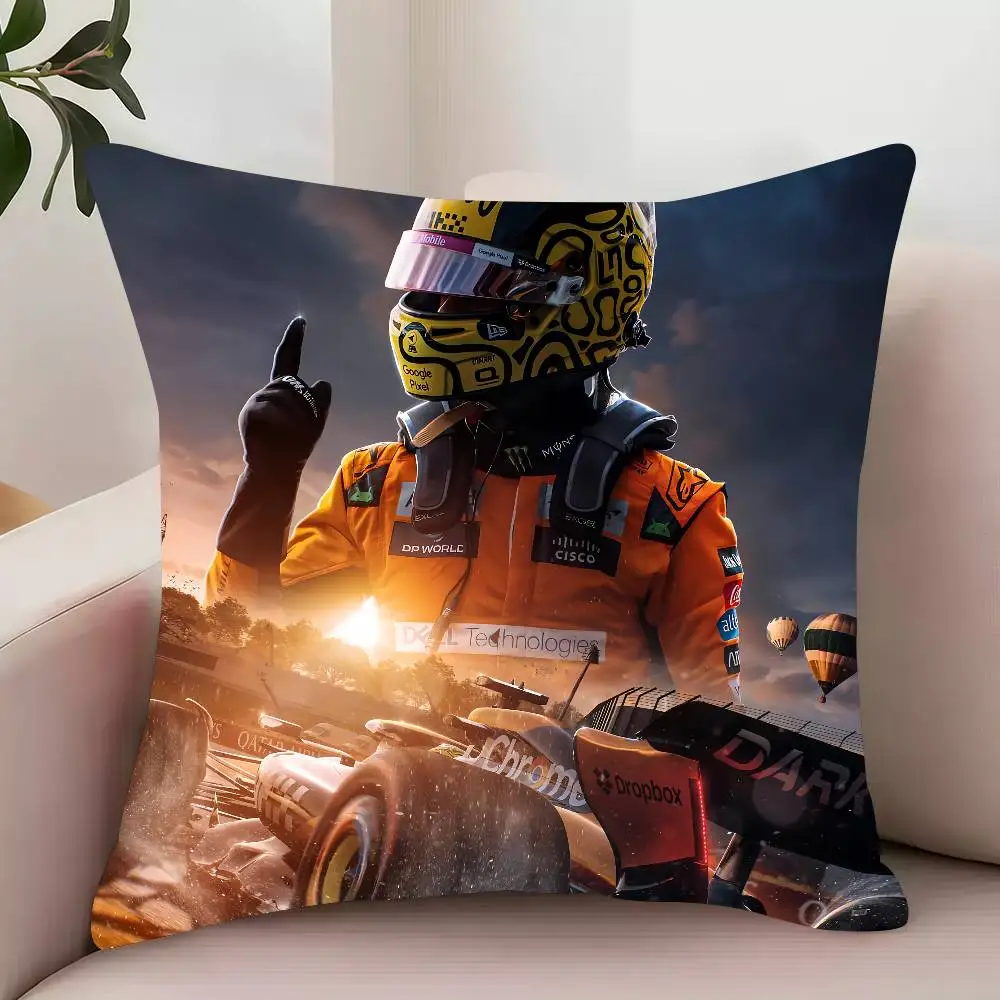 Racing Driver L-LandoS N-Norris 4 Pillow Case Decor Protective Covers Comfortable soft for Sofa Living Room Home office