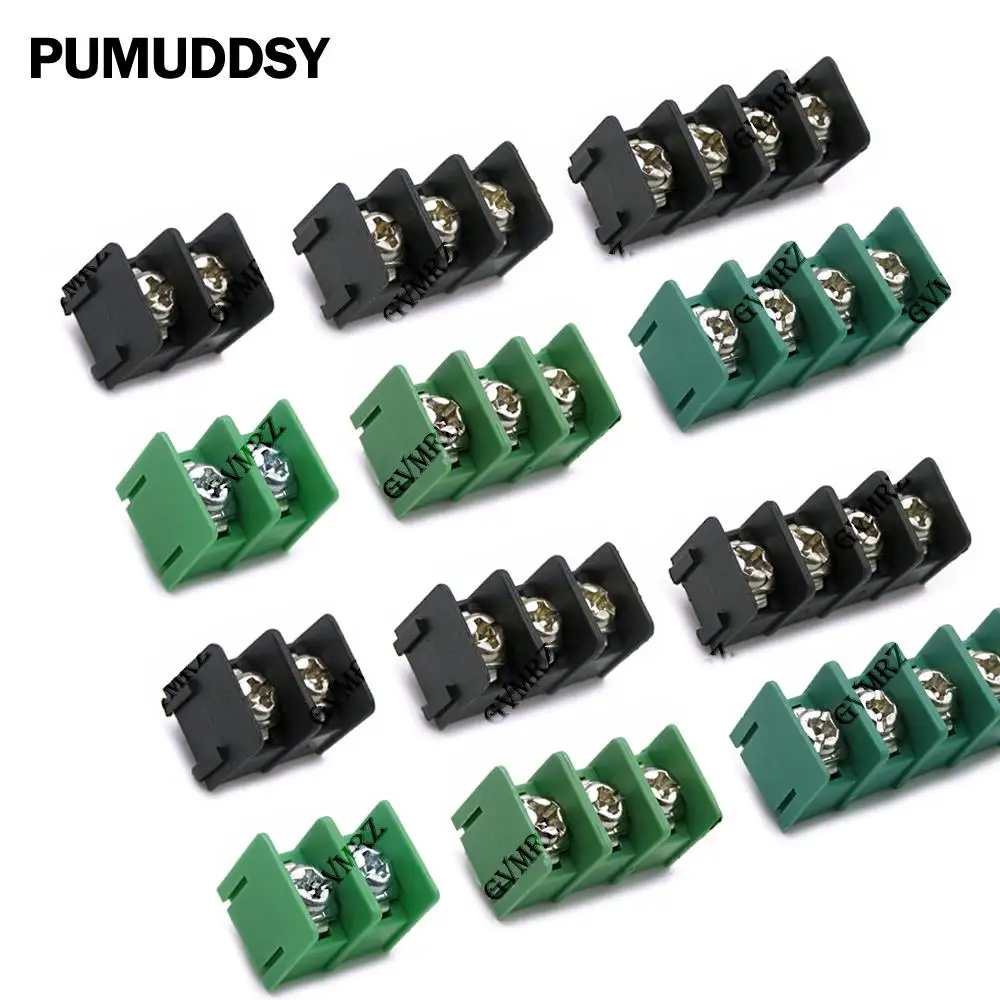 10PCS 2P-4P KF7.62 MG762-2 3 4 Pin Splicable Screw Terminal Block Connector Black Green 7.62mm Pitch 2P 3P 4P KF7.62 2P 3P 4P
