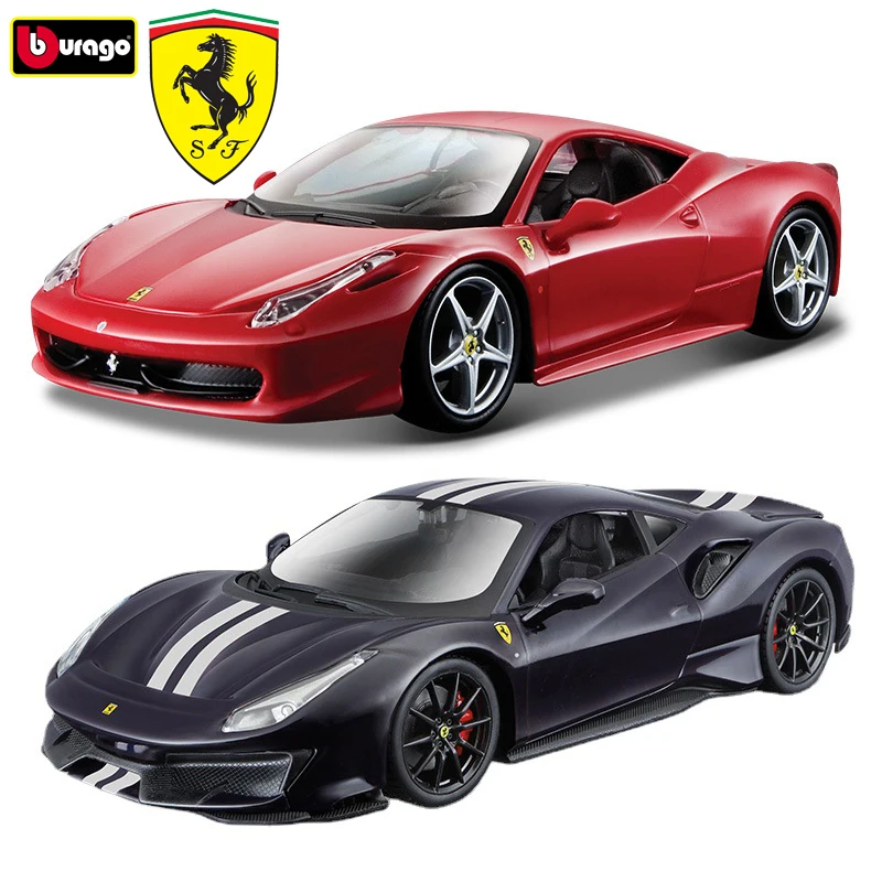 

Bburago FERRARI 458 ITALIA Ferrari 488 PISTA Supercar Toys 1:24 Alloy Diecast Cars Model Toy Collection Gift For Adults Children