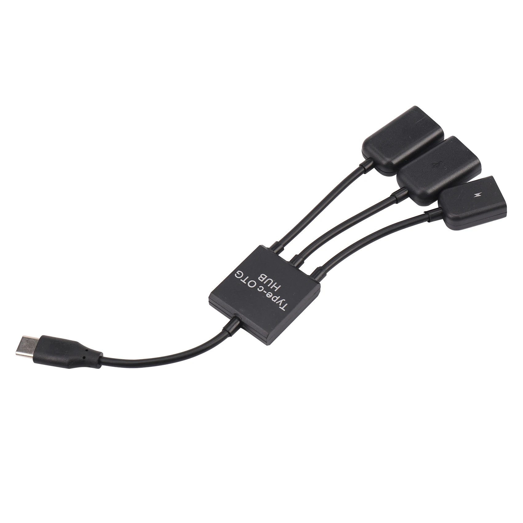 USB 3.1 Type C ตัวผู้เป็น2 USB คู่ตัวเมีย2.0 + Micro-USB ตัวเมีย3 in 1 OTG HUB