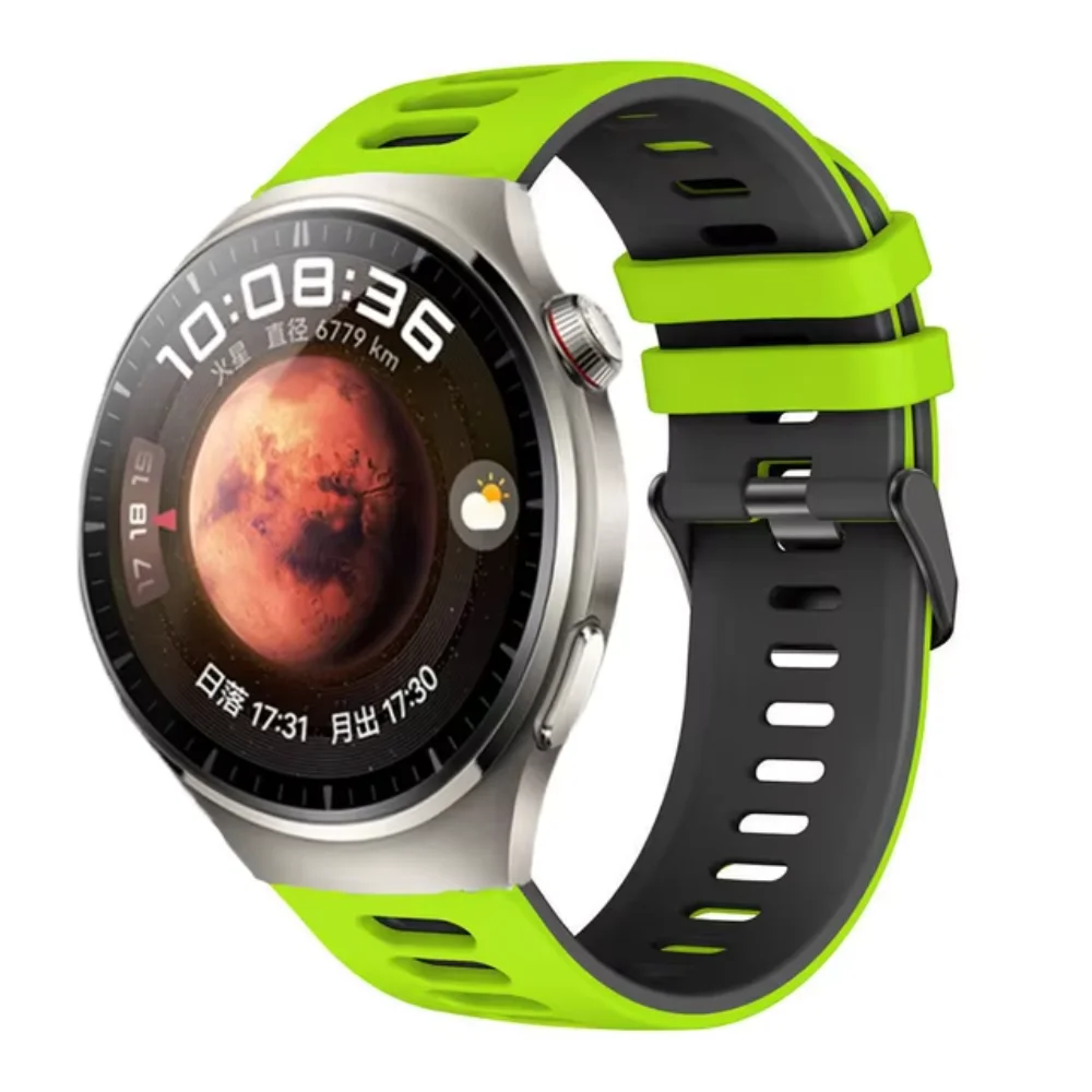 22mm 20mm Silicone Band For Samsung Galaxy Watch 7 6 5 4 44mm 40mm Huawei Watch GT5 Pro Bracelet Belt Amazfit GTR4/Stratos Strap