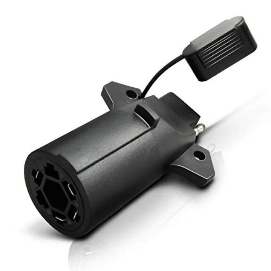 

Trailer w/Secure Tab, Way Blade Way Flat Trailer Light Connecr for Pickup Truck Trailer w Hitch, 3.75" Long x 1.75" Diameter