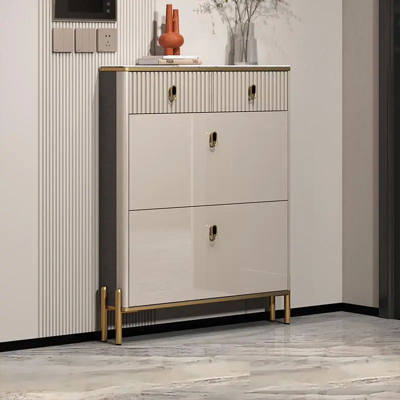 

tipping bucket home door, simple and modern small apartment narrow thin storage cabinet