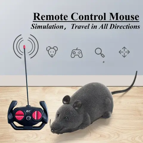 Robot Mouse Rat Divertente giocattolo per gatti con telecomando Mouse multicolore Ratto controllato senza fili Forniture elettriche interattive per animali domestici