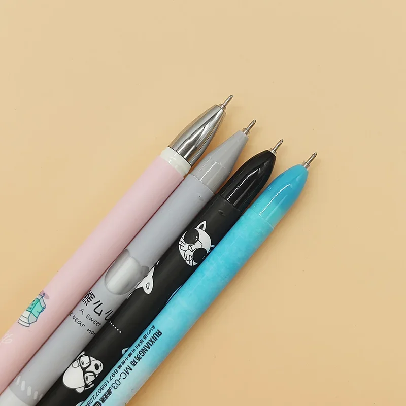 هلام القلم 0.5 مللي متر الأزرق هلام الحبر رصاصة/إبرة تلميح الملء متعدد نمط لطيف القلم القرطاسية المدرسية 10 قطعة #1