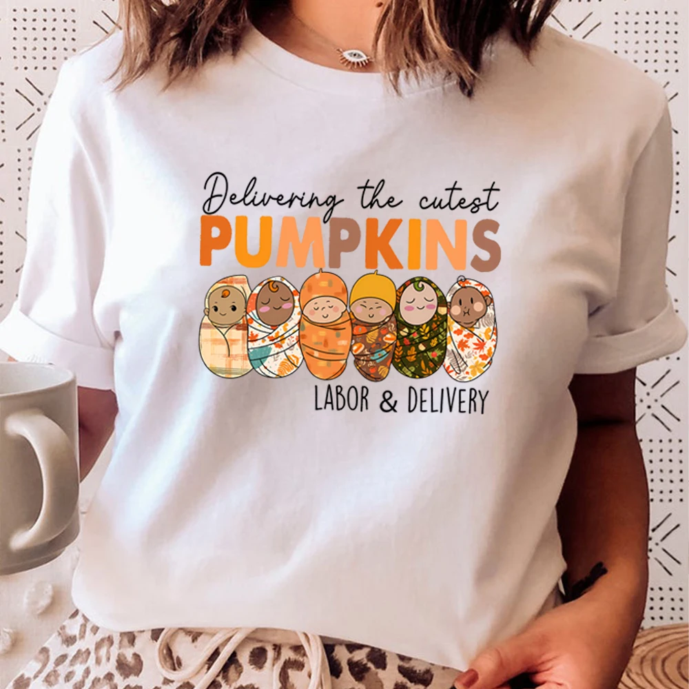 Deliver The Cutest Little Pumpkins T-Shirt Labor and Delivery Halloween Shirt Delivery Nurse Shirts Labor and Delivery Top