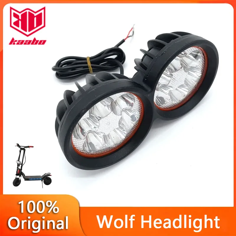 Original Head Light Assembly for Kaabo Wolf Warrior KickScooter Headlight Wolf King Electric Scooter Front Light Replacements