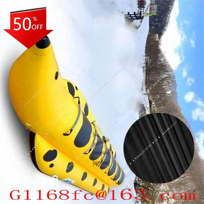 1-8 People Inflatable Towing Circle, Sea Speedboat Towing Sofa, Essential for Water Parks