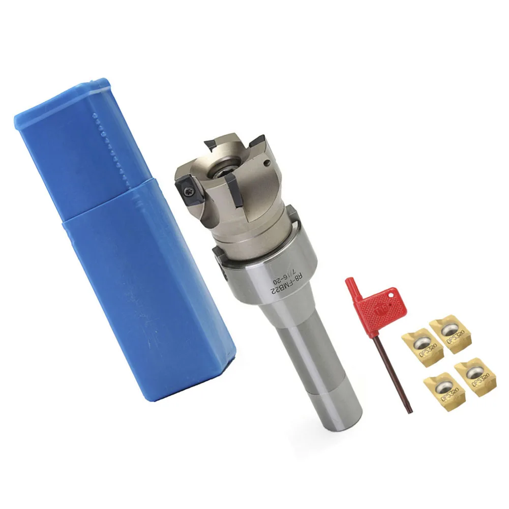 

22mm Shank Cutter Cutting Diameter 50mm 400R Milling Cutter 4 Blade Set Face Milling Tool High-strength Alloy Steel