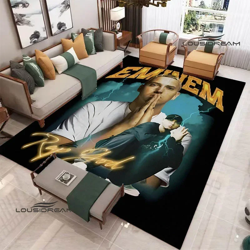 Eminem hip -hop singer printed carpet Non -slip carpet anime rug carpets for living room cute rug Outdoor carpet birthday gift