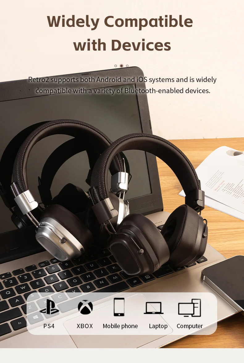 

50% OFF Choice For Sooyn Over The Ear Headsets Usage time 10 hours Exquisite style SY-Retro2 LZ-6 gaming headphones wireless