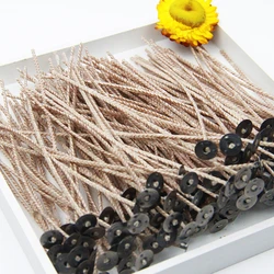 50pcs 15cm Smokeless Candle Wick Cotton Soy Wax Wick Large Base Household Woven Candle Wick Kerosene Lamp Wax Thread