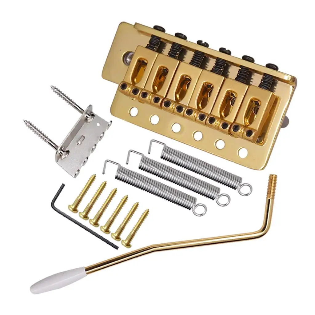 Tremolo Bridge +Hook Screws +Mount Claw+Tremolo Bar+Claw Mount Screws + Wrench Tremolo Bar Springs for Electric Guitar