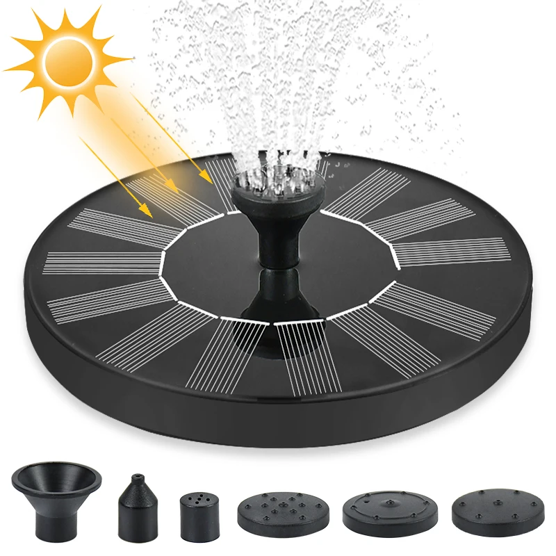 

Mini Solar Water Fountain Pool Garden Waterfall Fountain Pool Pond Bird Bath Solar Panel Powered Fountain Water Pump Garden