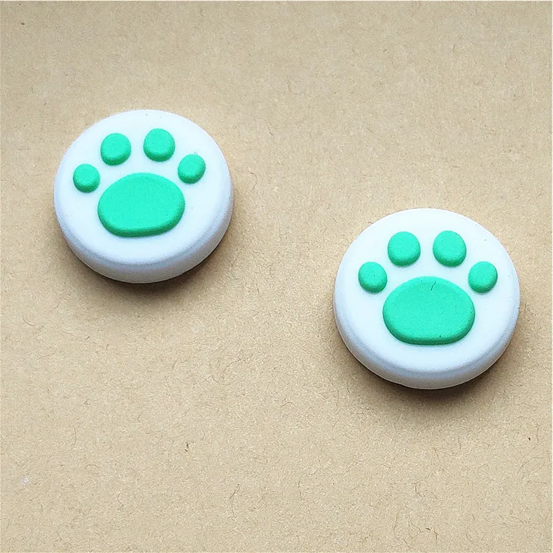 2PCS Cat Paw Silicone Joystick Cap For Switch 2 Game Grip Controller Cap Soft Touch Cat Paw Theme Joystick Cap Cover Case