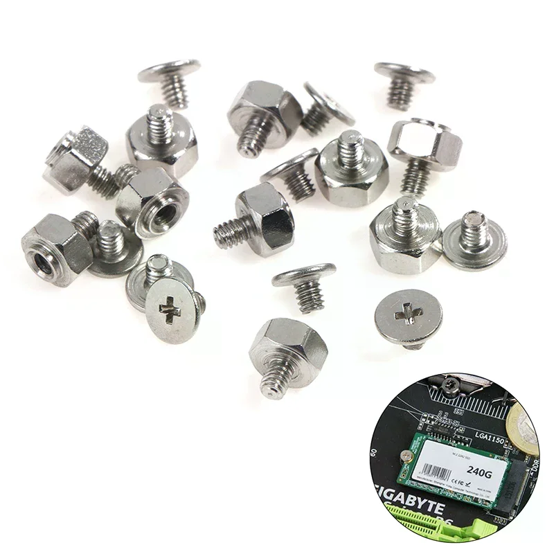 10Set Mounting Kit Stand Off Screw For ITX Motherboard M.2 Low Short Screw