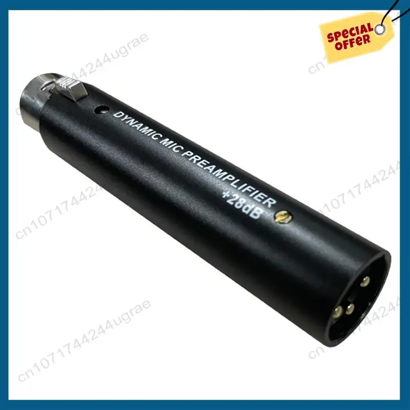 -A15I Amplificatore per microfono DM1 per amplificatore per microfono dinamico a guadagno DM1 28DB per microfoni a nastro dinamici e passivi