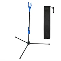 For Compound Bow Archers Bow Rack 18.9” Adjuster Bow Stand Plastic Head Portable Aluminum Connector For Recurve