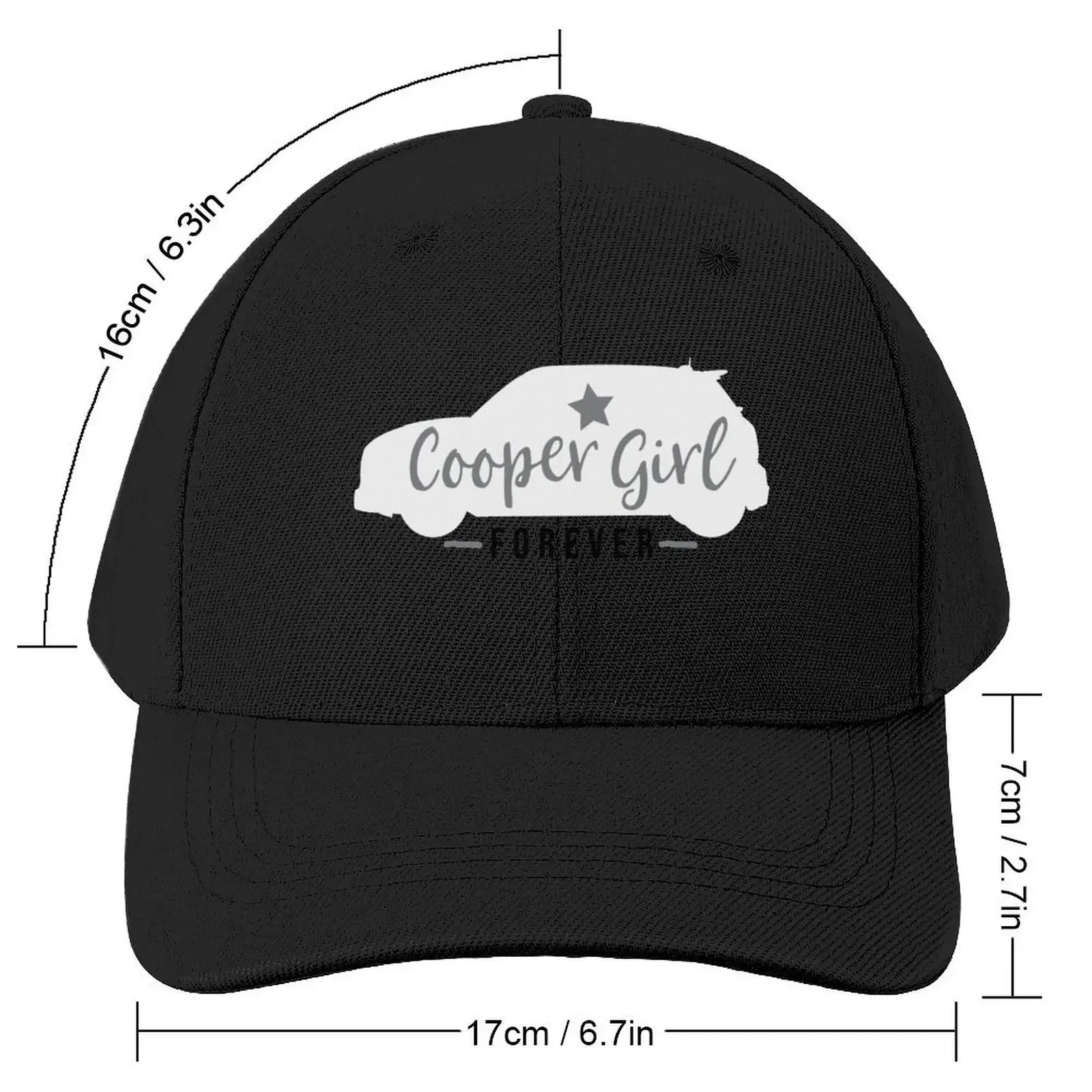 Cooper Girl Forever White Baseball Cap Hip Hop Luxury Man Hat Sunscreen Wild Ball Hat Caps Male Women's