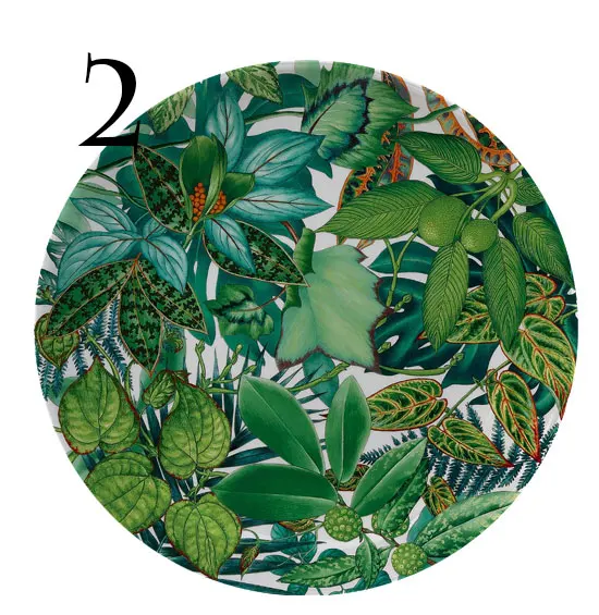 Jungle Paard Serie Decoratieve Borden Europese Stijl Keramische Plant Bloemschotel Ronde Keramische Ambachtelijke Oosterse Paardentuin Planten