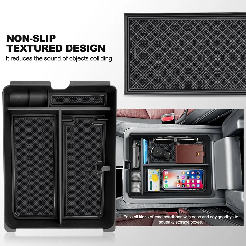 Rare Center Console Organizer For Honda Pilot 2023-2024 Armrest Storage Box Tray Interior Accessories