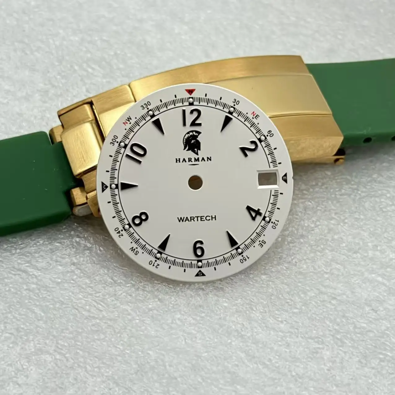 Custom Watch Dial Logo Service Personalized Name Design Ink Printing Laser Engraving UV Printing Metal Logo Watch Parts