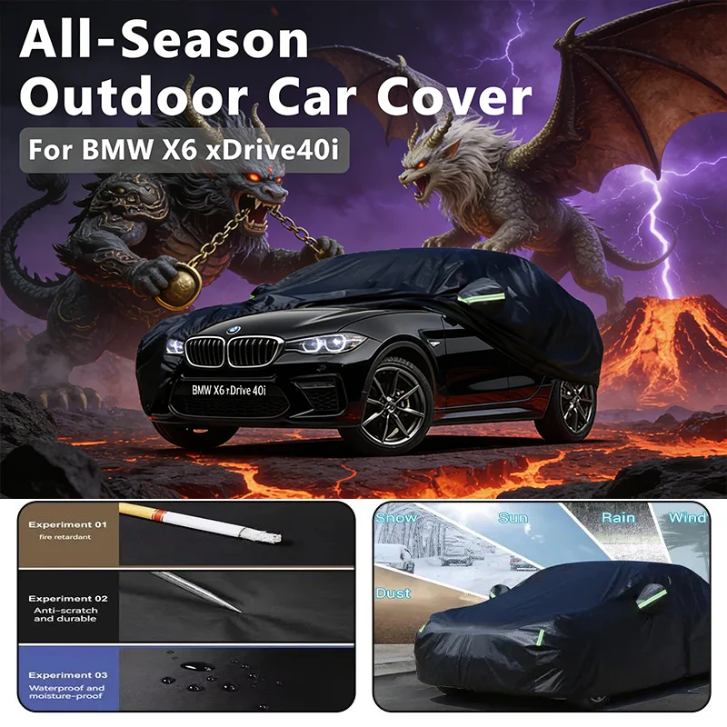 

Car covers for BMW X6 xDrive40i Outdoor Protection Full Car Covers Snow Cover Sunshade Waterproof Dustproof Exterior