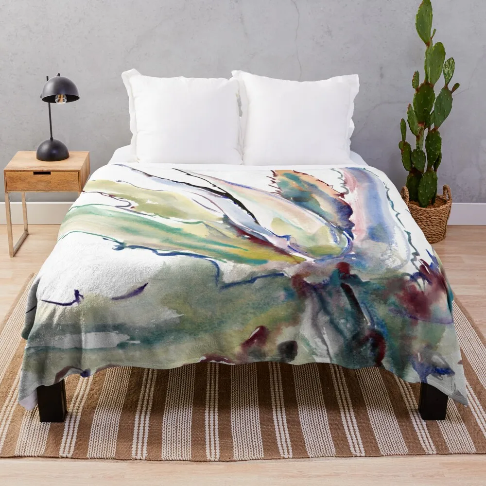 

Agave, Abstract Throw Blanket christmas decoration Sofa Plaid on the sofa Summer Beddings Blankets