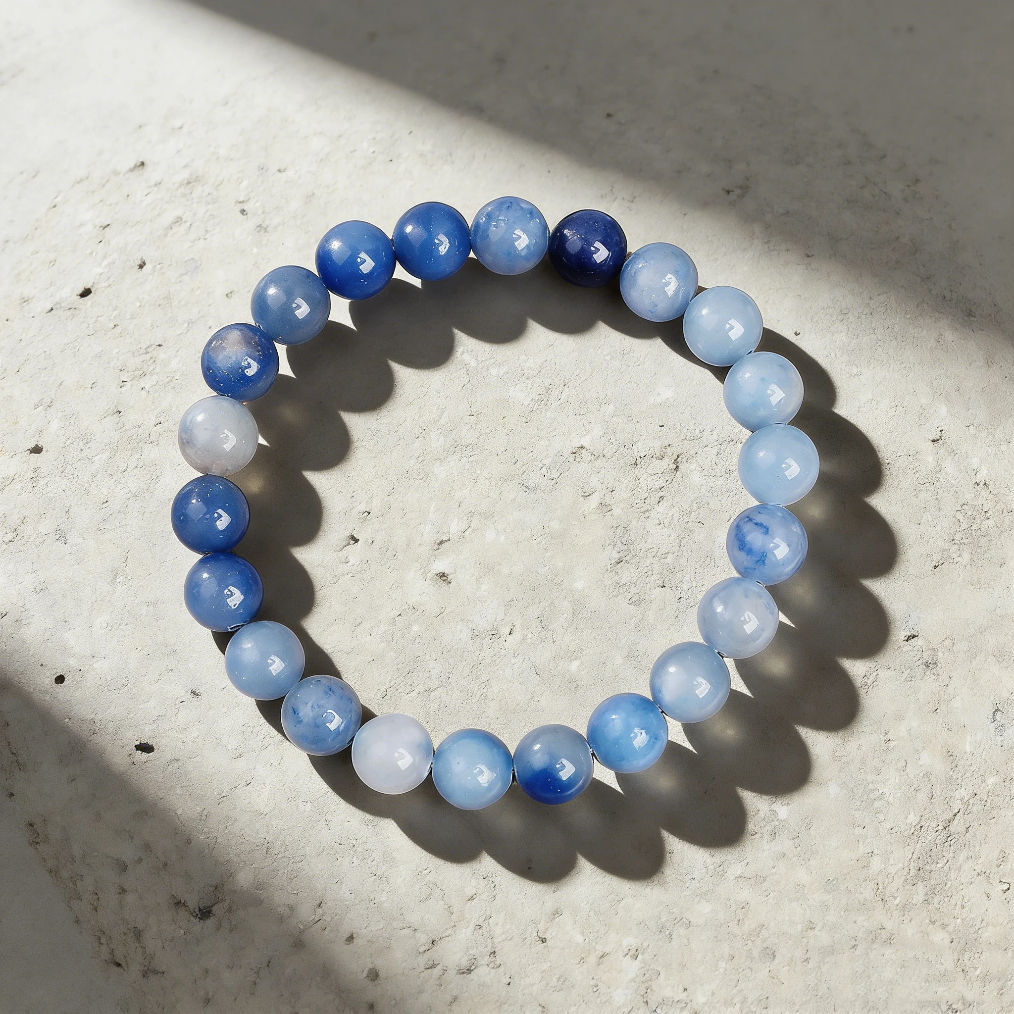 Blue Aventurine Beaded Bracelet 6 8 10mm Reiki Healing Stone Vitality Charm Meditation Anxiety Stress Relief Handmade Jewelry