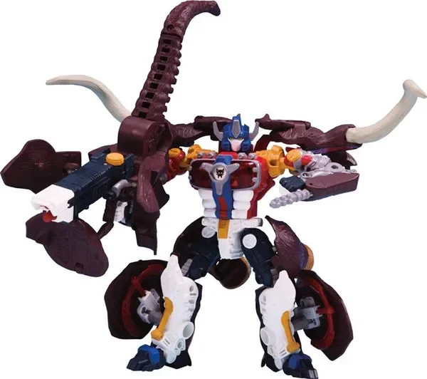 Original Takara Zugabe Biest Kriege Cyber toron großen Konvoi Slammoth Mammut zu Roboter blau LG-EX Transformation Spielzeug