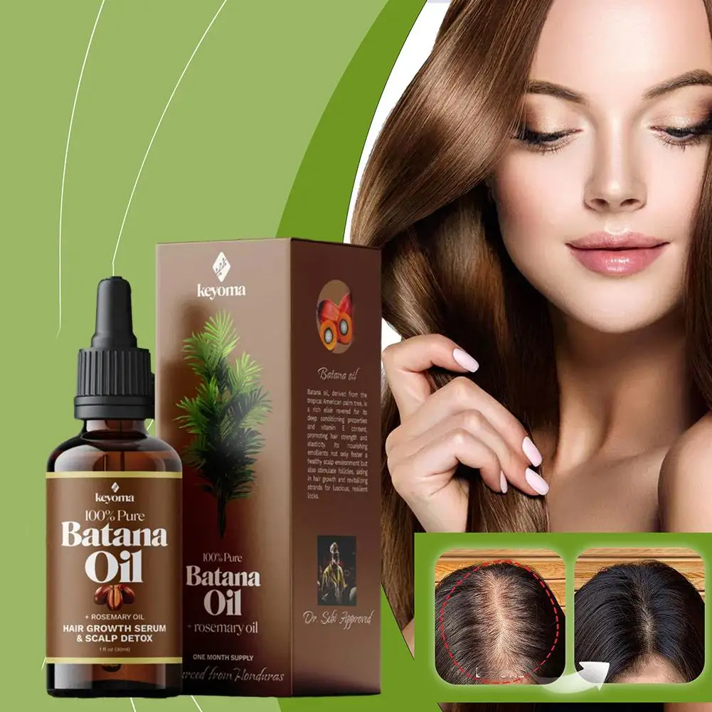 

Keyoma Rosemary Mint Hair Strengthening Oil Treatment Split Ends Dry Essential Oil Anti Hair Loss Nourishing Essence Hair Care