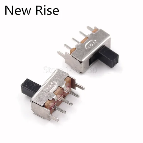 SS-12F44G5 마이크로 슬라이드 스위치, SS12F44G5 토글 스위치, 브래킷 포함, 3 핀, 2 위치 핸들, 높이 5mm, 20 개
