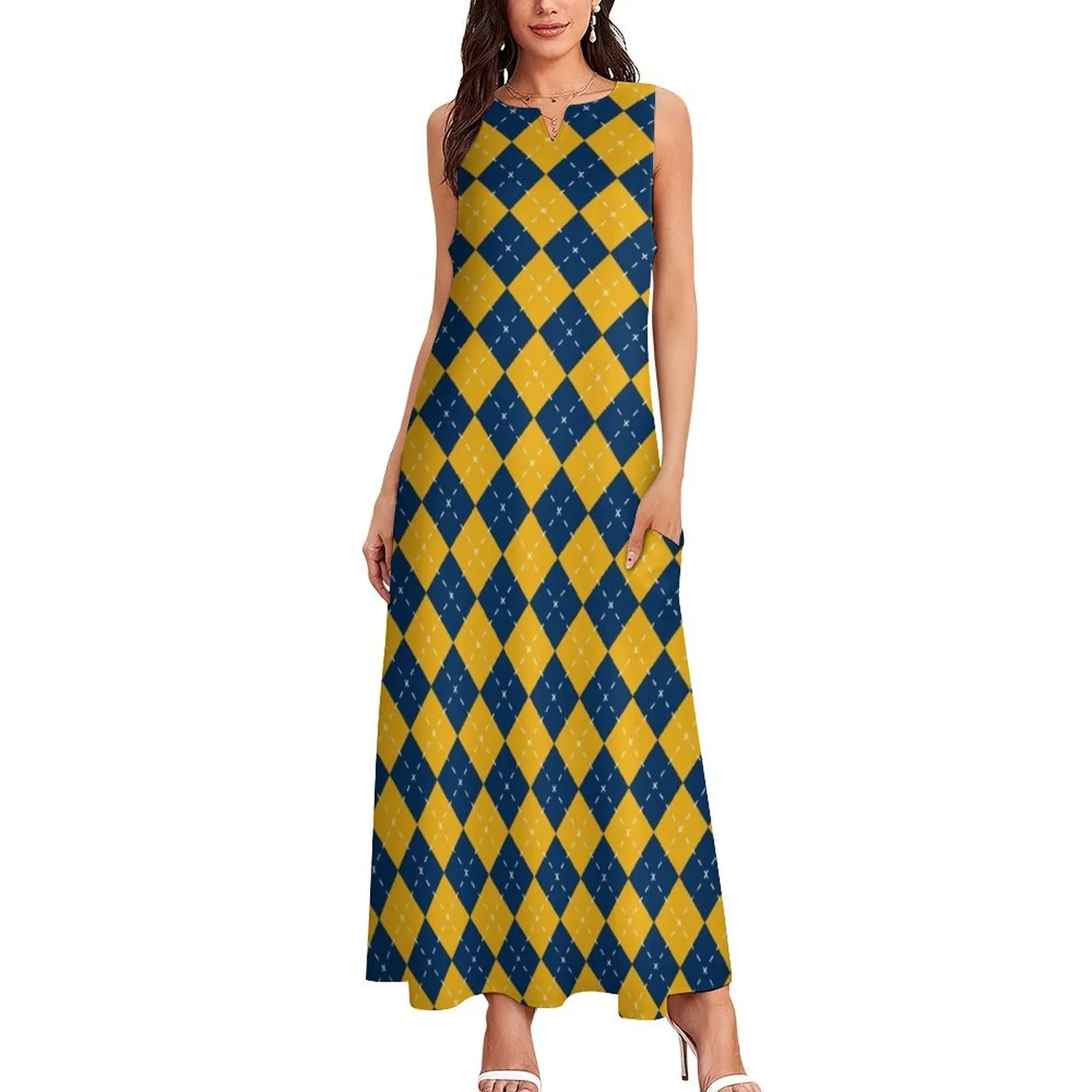 Morgantown - Argyle Long Dress dresses for women dresses for woman