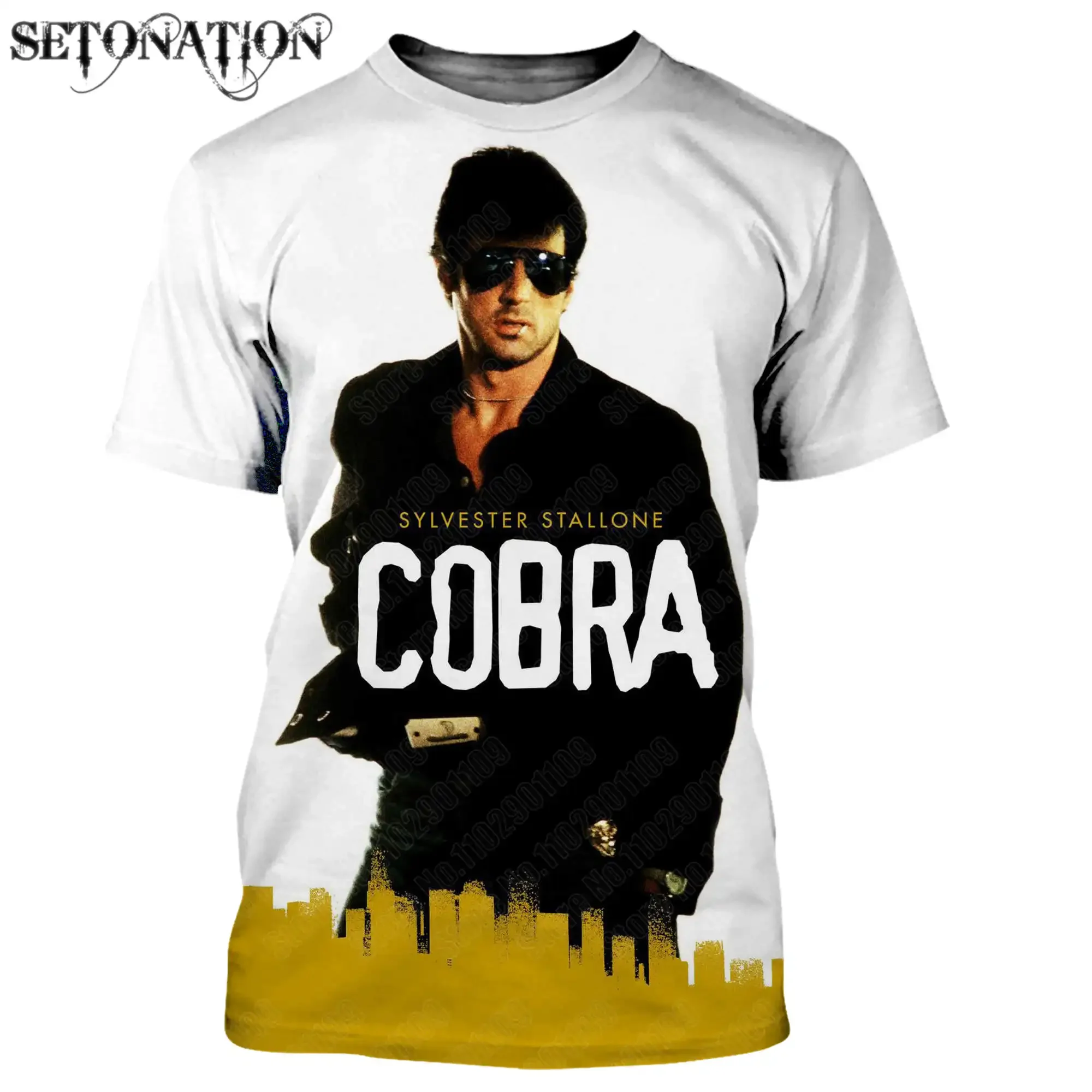 

Cobra Movie T-shirt Men Women Impression 3D T-shirt Style Harajuku T-shirt Street Wear