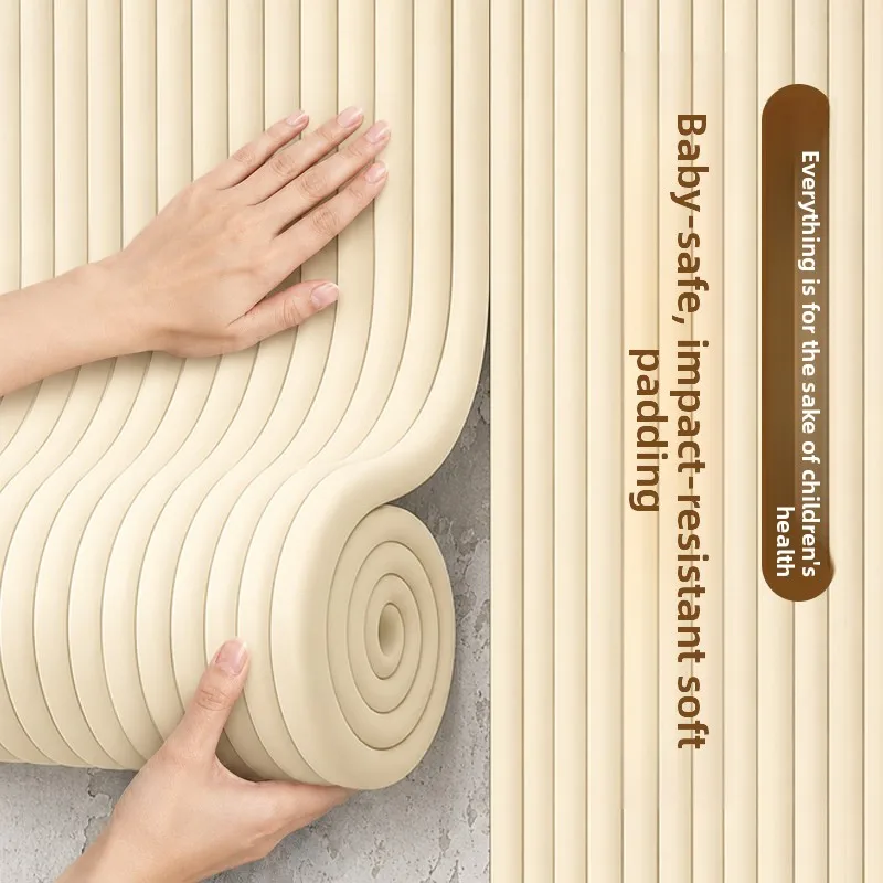 3D Anti-Collision Wall Padding Self-Adhesive Peel and Stick Headboard for Bedroom Kids