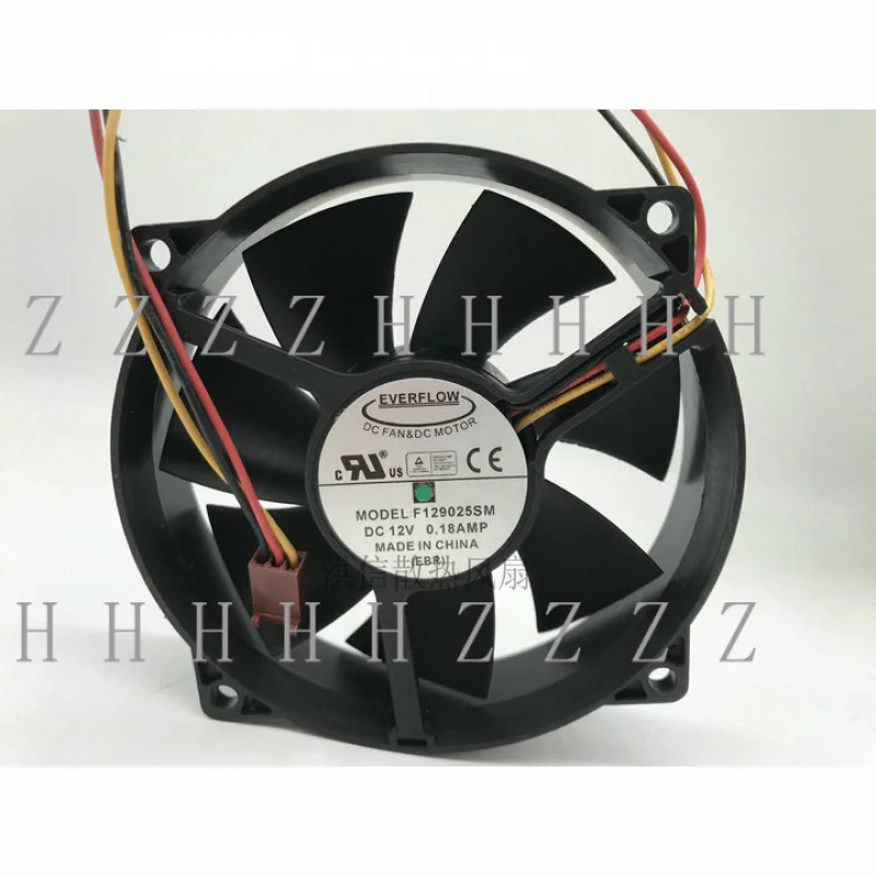 

Вентилятор охлаждения для корпуса ПК Z EVERFLOW F129025SM 12V 0.18A 9см 3-проводной 9025 круглый для ЦПУ