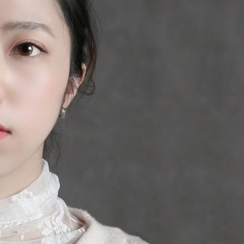 S925 Sterling Silver Hollow out Fried Dough Twists Earrings Earbuckles Women's Classic Fashion Banquet Luxury Jewelry