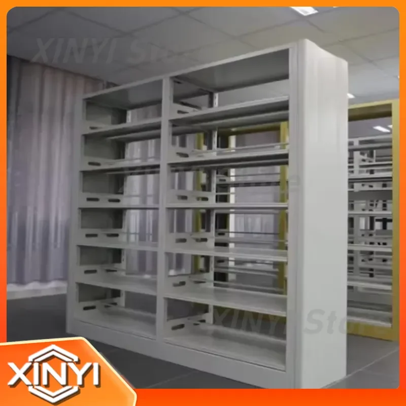 Customized Double-sided Stainless Steel Bookshelves for Modern Home Office – Durable and Environmentally Friendly Design