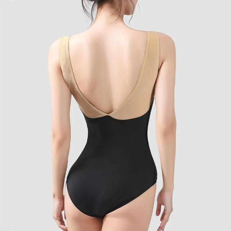 Nuovi body da balletto ballerina per donna Costume da ballo con giunture a forma di tulipano senza maniche Costume da ballo per pratica di ginnastica