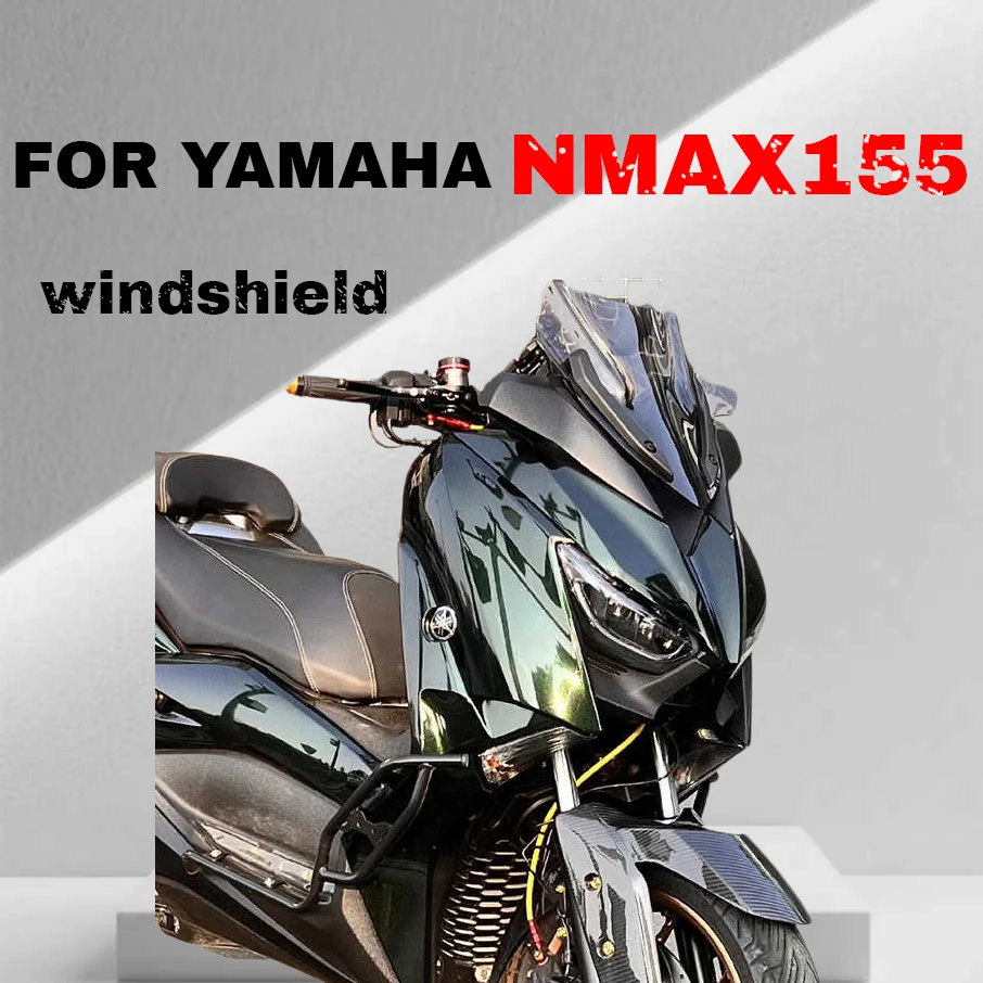 

Для Yamaha NMAX155 20-24, модифицированная передняя часть с комплектом поднятых лобовых стекол, передняя панель лобового стекла из материала ABS