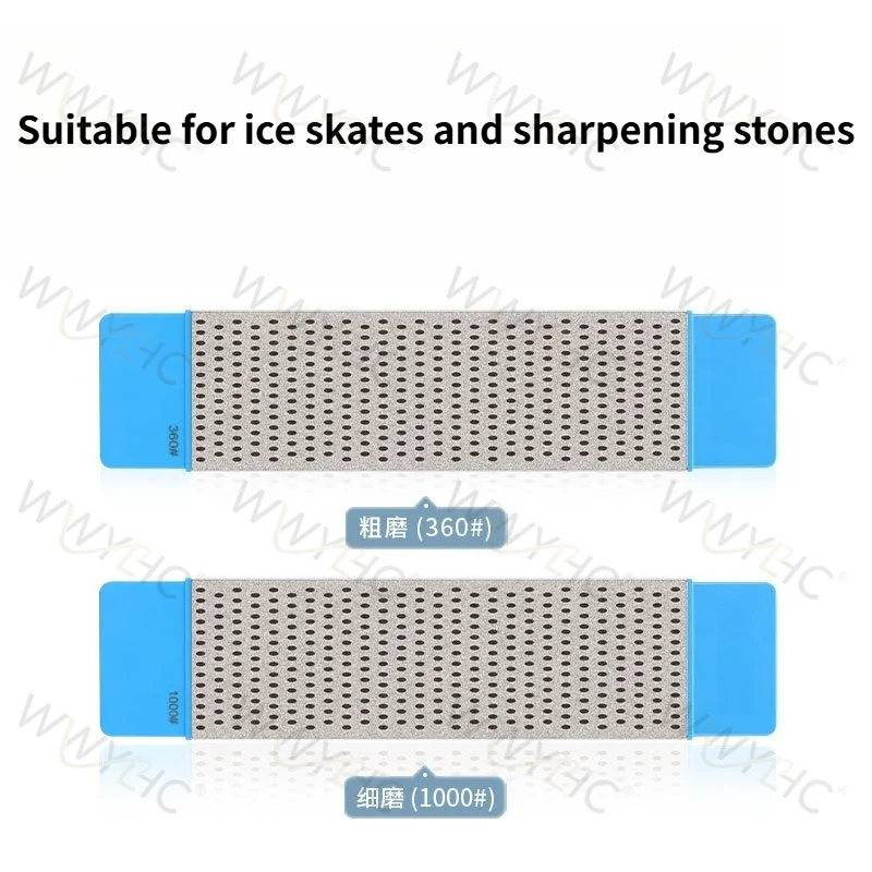 Double Sided 360/1000 Grit Diamond Whetstone Suitable For Speed Skating Skate Blade Sharpener Tool