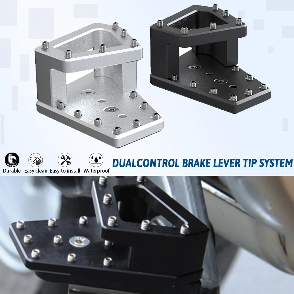 For BMW R1200GS R1250GS 2012-2023 2024+ DualControl Brake Lever Enlarger And Riser R1200 GS DualControl Brake Lever Tip System