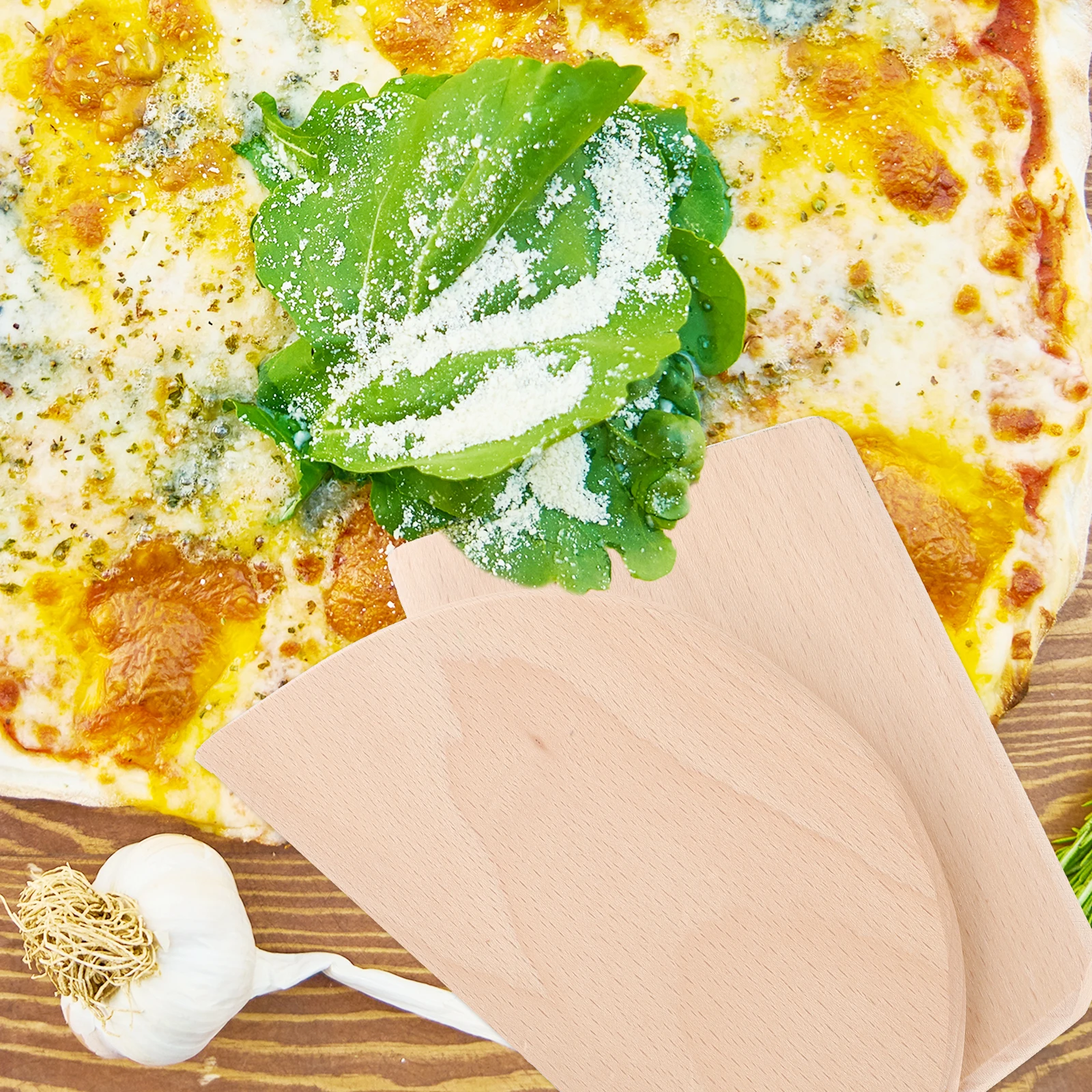 

2 шт. деревянный скребок для теста, инструмент для выпечки, эргономичный кухонный гаджет для пиццы, сковорода для теста, резак для кондитерских изделий