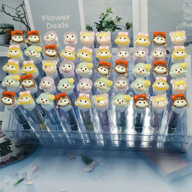 50Pcs Reusable Eyebrow Brush Tube Eyelash Brush Eyebrow Brush Replaceable Dust-proof Ice Girl Styles Makeup Brushes