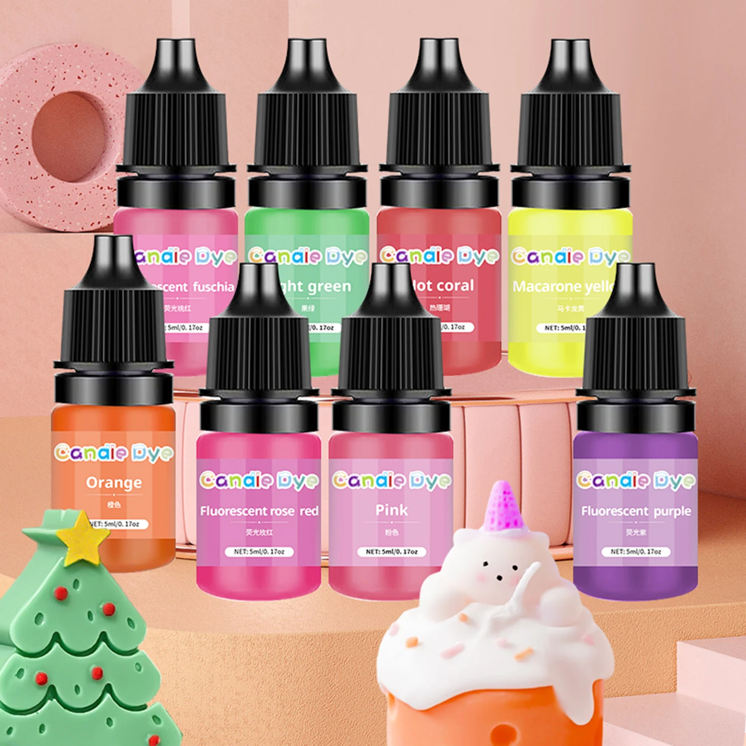 33 Colors 5ml/Bottle Epoxy Resin Pigment Diffusion Liquid Dye DIY Epoxy Resin Candle Colorant Jewelry Making Accessories