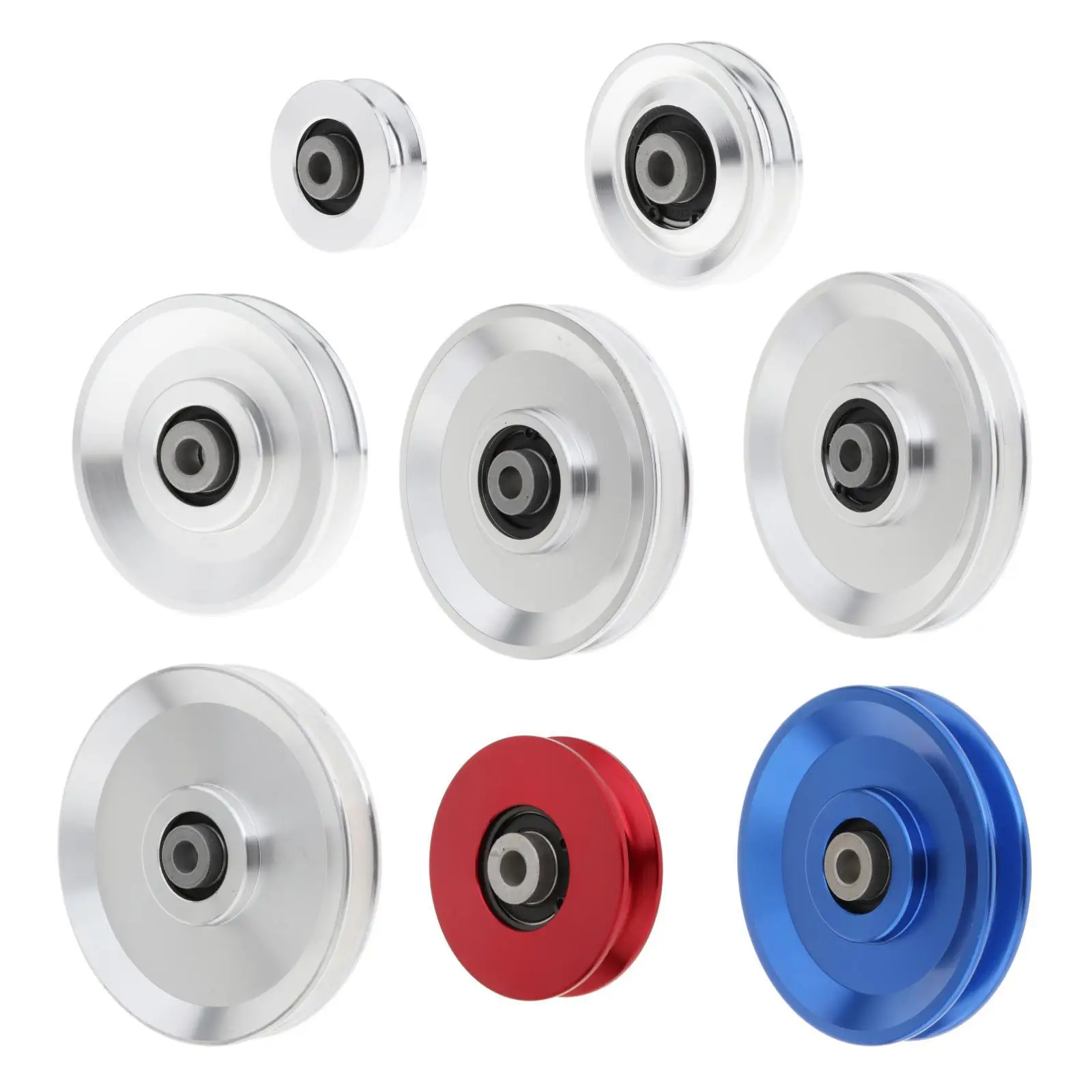 Universal Bearing Pulley Wheel Gym Accessory Sturdy Home Gym Attachments Pulley Wheel Aluminium Alloy Gym Equipment