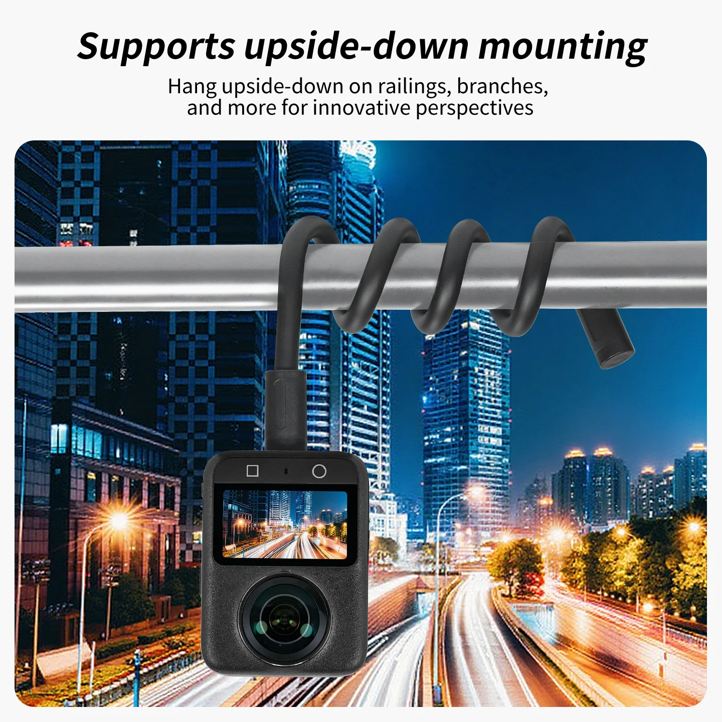 Flexibler Kamerahalter Stativhalterung für GoPro DJI Insta360 Kamera iPhone Huawei Magnet-Halterung Biegbarer Selfie-Stick mit Rotation – Detail 9