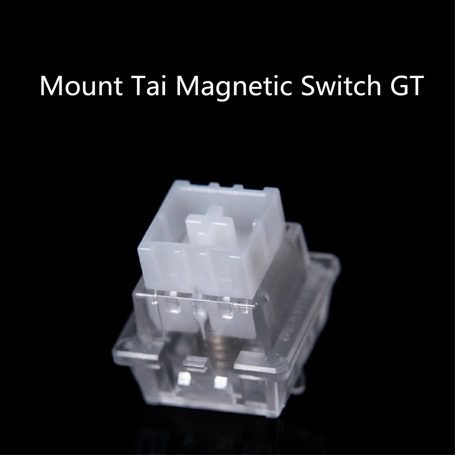 JKDK Mount Tai GT Magnetic Switch 9.35mm Ultra-Stable Stem 0.005RT Precision RGB Frosted Housing 22mm Spring for Gaming & Typing
