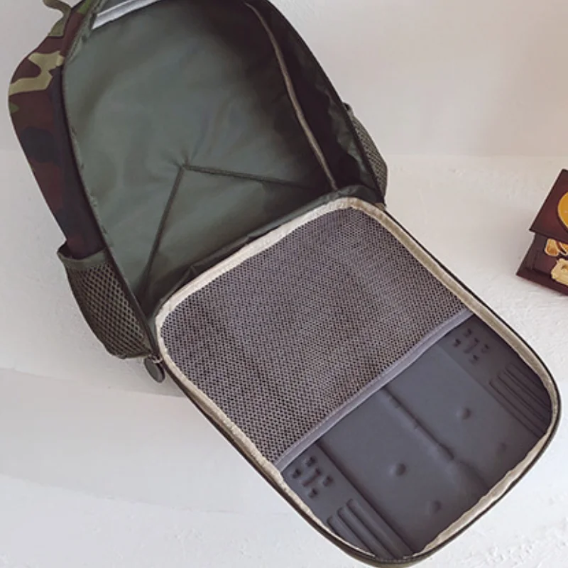 Children Backpack Trend Cool Boys Tank Camouflage Backpack Kindergarten Freshman Schoolbags