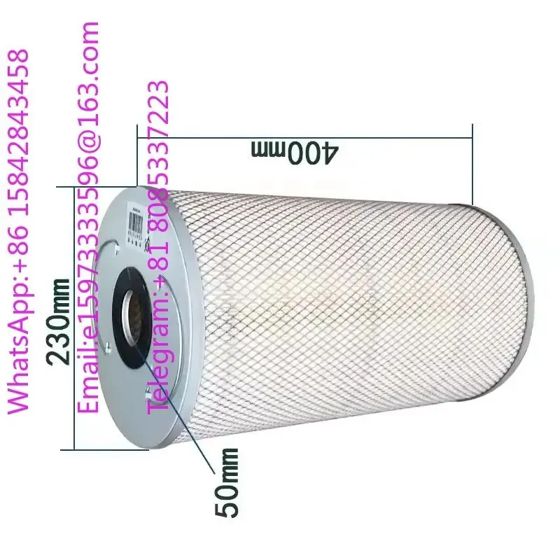 40023050mm Reinforced Filter Paper EDM Filter Cartridge For Spark Discharge Machine